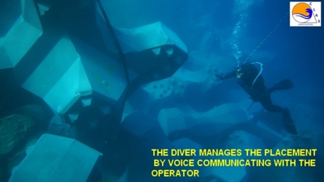 ACCROPODE placement by diver