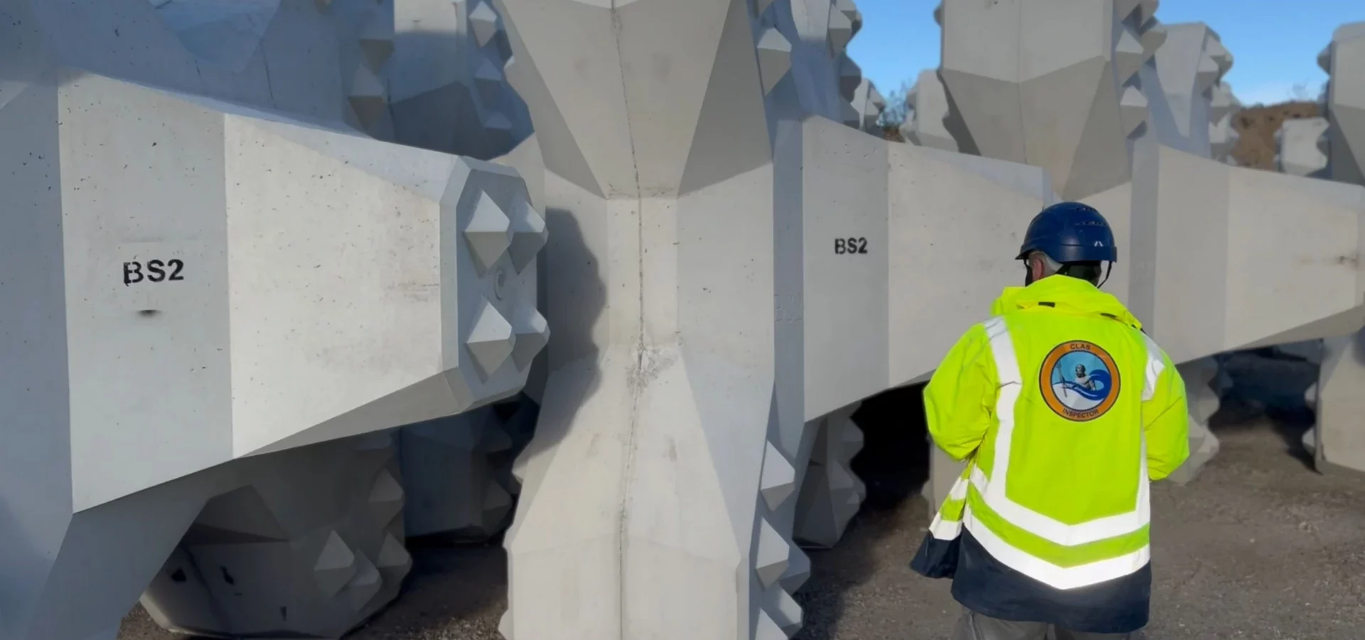 Contrôle des blocs BS2 fraîchement fabriqués à Argelès-sur-Mer